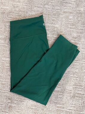lululemon athletica swift speed crop Green Leggings 25” size 14